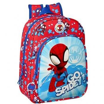 Mochila Escolar Spiderman Rojo Azul (26 x 34 x 11 cm)