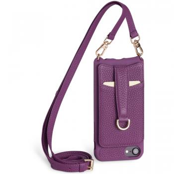 Vaultskin Victoria Crossbody Portemonnaie für iPhone 6/7/8 mit Leder Trageriemen