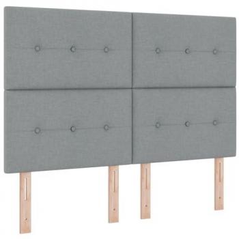 160 cm Manual Adjustable Headboard – Light Grey Fabric