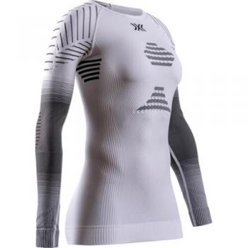 X-Bionic Invent FX Damen Langarmshirt thermoaktiv weiß/grau/hellgrau