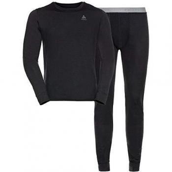 Odlo Merino Warm Base Layer Set Black – Men M