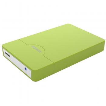 Approx appHDD09GP 2.5 pulgadas Verde USB con suministro de corriente