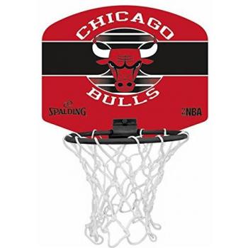 Chicago Bulls Spalding Mini-Game Basketball – Rot/Schwarz, One Size