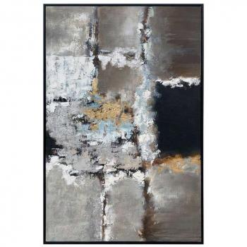 Moycor Wandkunst Berna blau/braun 120 x 80 cm