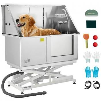 Stazione PetWash Elite: Vasca Inox 127 cm + Pannello Filtrante