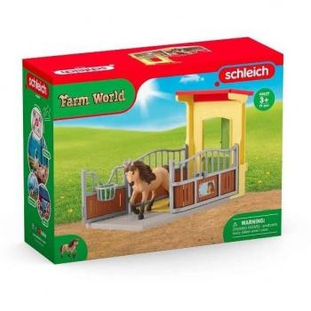Schleich Farm World Pony Box con Stallone Islandese 42609