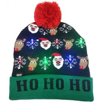 Chapeau de Noël avec lumières LED