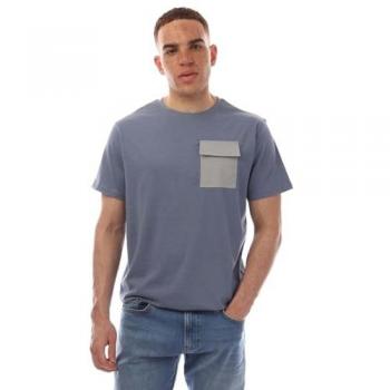 Blauw Heren T-shirt Limatar Duck & Cover