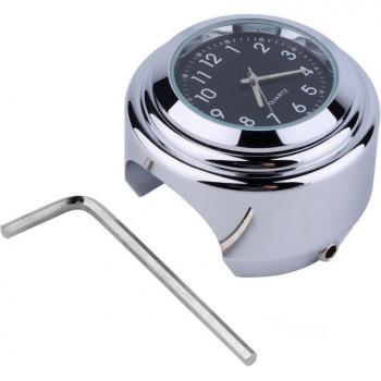 Motorrad-Zubehör: Lenkeruhr mit Halterung
