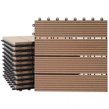 Balcon/ Terrasse WPC Rhône 30x30 cm – Carreau Bois Premium