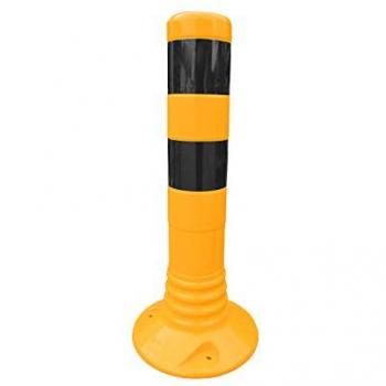Poteau de protection flexible, H 450 mm, jaune-noir