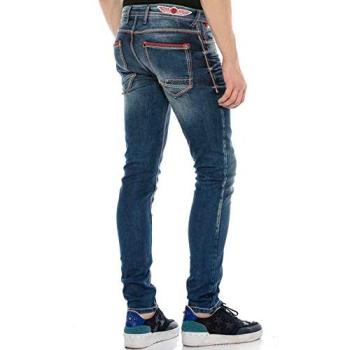 CIPO & BAXX Figurumspielende Straight-Jeans