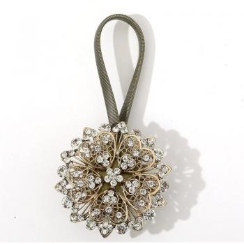Accessoire de décoration pour rideaux en diamant
