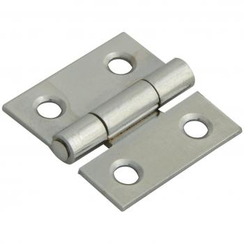 Forge 25mm Decorative Polished Chrome Butt Hinge (Pack of 2)