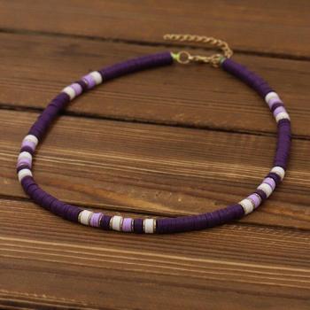 Colorful Bead Collar Necklace for Women