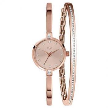 Spirit Women's Silver Bangle Watch & Bracelet Set ASPL101