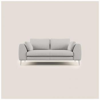Plano Divano T11 Microfibra Smacchiabile, 176 cm, Grigio Chiaro