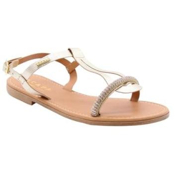 Damen-Riemchen-Sandalen SCAPA in silber (Platin)