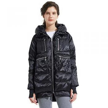 Chaqueta Orolay de Plumón Gruesa para Mujer Jet XXL