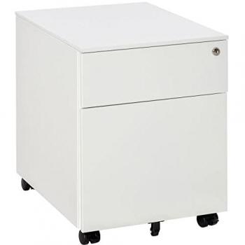 Mobile File Cabinet in Steel with Lock and Pencil Tray by Vinsetto (A4 Compatible)