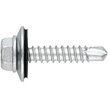 Inox Bimétal Vite Autoperforante Testa Esagonale con Rondella Vulcanizzata Acciaio-EPDM 5,5×25 P16 – Pacchetto da 500