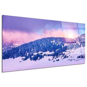 Plexiglass Sunrise Mountain Scene