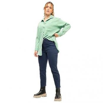 Studio Untold 7/8-Mom-Jeans Wide Legs, Damen, mit cutted Saum, Größe 54