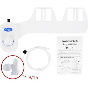 Bidet Fixation Ultra Slim Non Électrique Double Jet