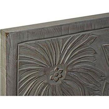 Tête de lit en bois MDF DKD Home Decor Gris 160 x 3 x 80 cm