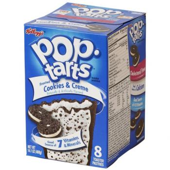 Kellogg’s Pop Tarts – Cookies & Cream Frosted Variante (400 g)