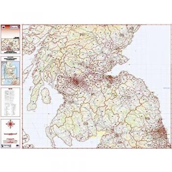 Postcode District Map (Southern Scotland & Northumberland) – Colour, Folded