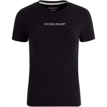 Guess Jeans Maglietta A Maniche Corte Gj Cn Slim Logo Print Jet Black A996 S