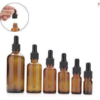 Amber Glass Lotion Bottle with Spray
