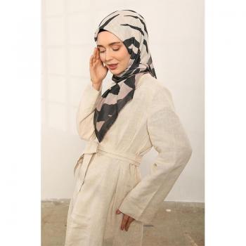 Foulard Doux Zebra ShantuQ Noir/Vison