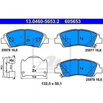 ATE Front Brake Pads for Hyundai i10 13.0460-5653.2