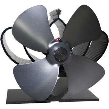 Quinta Chimenea Negra Ventilador de Pellets