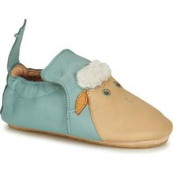 Leder-Krabbelschuhe BLUBLU MOUTON in lebhaften Designs