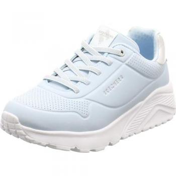 Skechers Sneakers Bambini Blu Chiaro con Dettagli Argento
