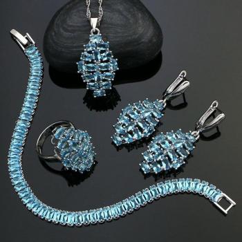 Pendientes Celestes de Plata 925
