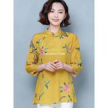 Vestido Dama Estilo Cheongsam