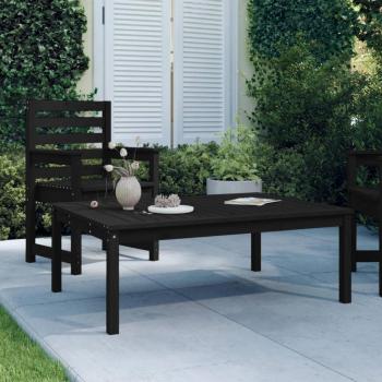 Table basse de jardin en bois massif de pin noir 121x82,5x45 cm