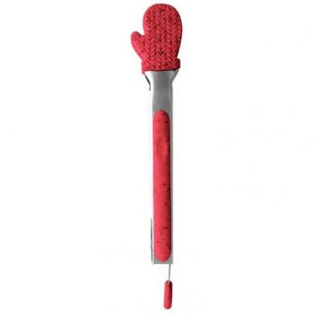 Pinzas de cocina navideñas de silicona bloqueables