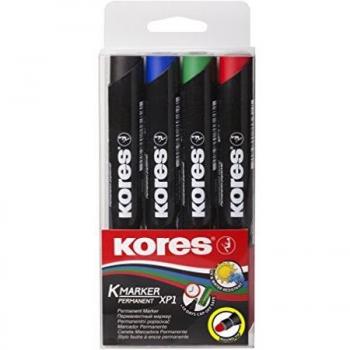 Marqueur Permanent K MARKER (Kores) – Ogive – Ensemble 4 pièces