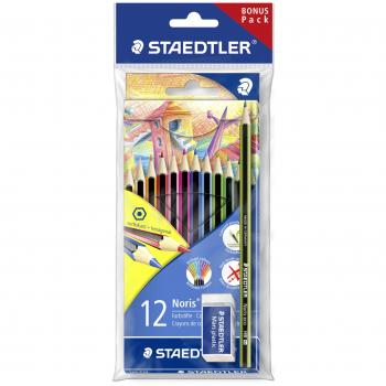 Crayons Staedtler Noris avec gomme et crayon graphite