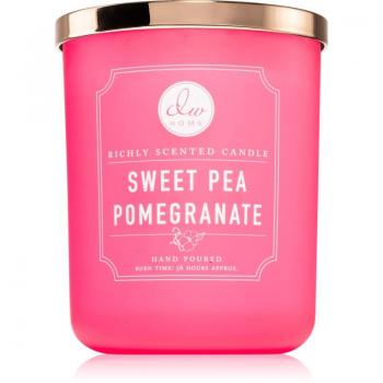 DW Home Signature Sweet Pea Pomegranate Duftkerze (Standard) – 434 g