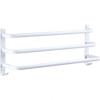 Porte‑serviettes en aluminium finition blanche