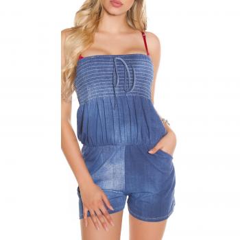 Einheitsgrößen Jumpsuit: Hotpants-Bandeau-Style
