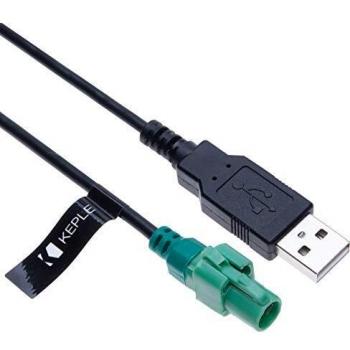 USB 4‑Pin Head Connector Wire Harness – 3.5 mm AUX Cable