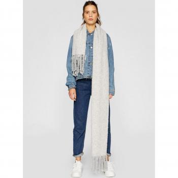 Bufanda Dama Miara L – Diseño Flor de Dos Colores y Borla Imponente