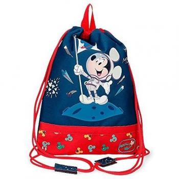 Mochila Mickey en la Luna Azul con Cuerdas